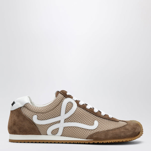 Ballet Runner 2.0 Sneakers In Suede And Mesh Beige