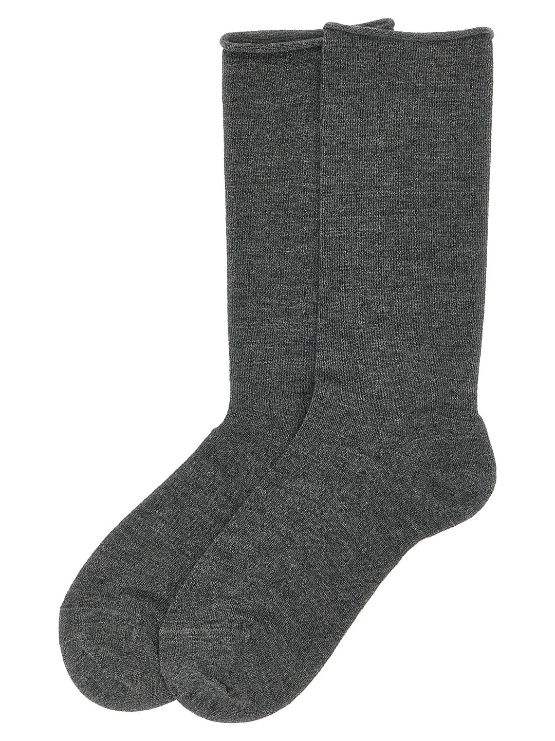 Brunello Cucinelli Cashmere Knit Socks - Gray | 368fcef0ab39fe50c79dba9a07f40acaf83d0562