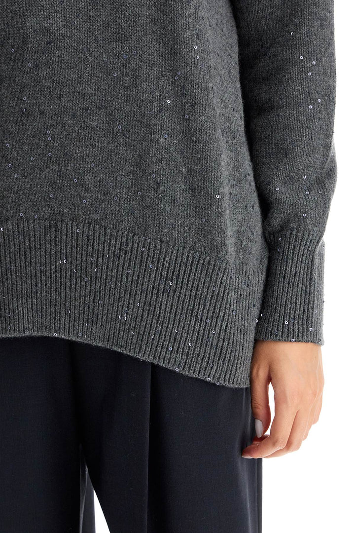 Pullover In Cashmere E Seta Dazzling