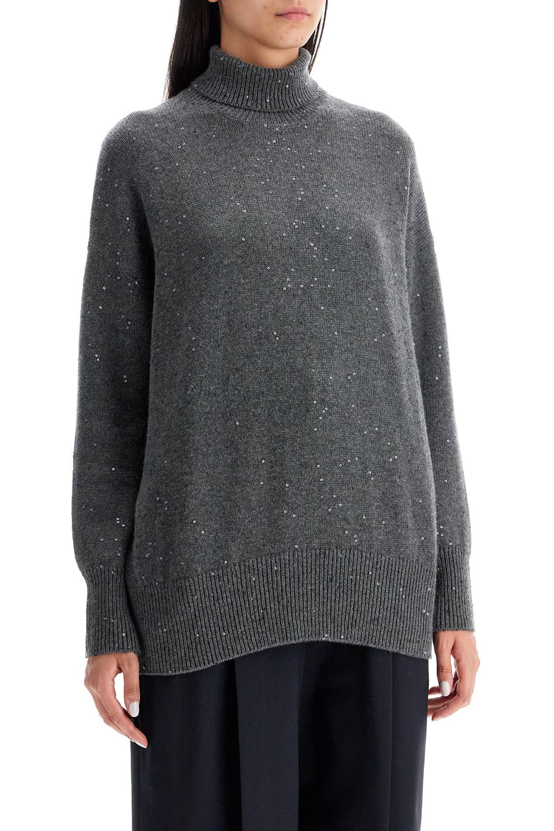 Pullover In Cashmere E Seta Dazzling