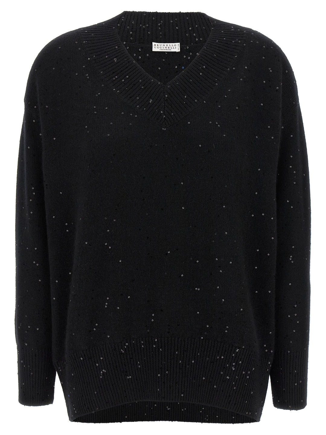 Brunello Cucinelli Sequin Sweater Sweaters and Cardigans - Black | 23086595c2bfcb8a57fda5e8b7fb58a8612ce74f