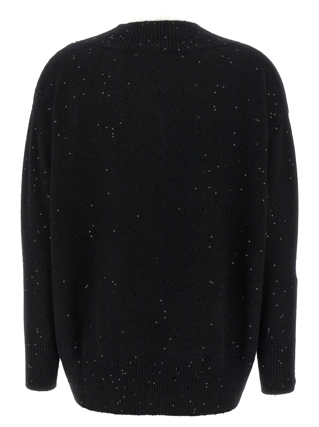 Brunello Cucinelli Sequin Sweater Sweaters and Cardigans - Black | 62fa6ab2240230de6b8bef9740fc7cbdeec45945