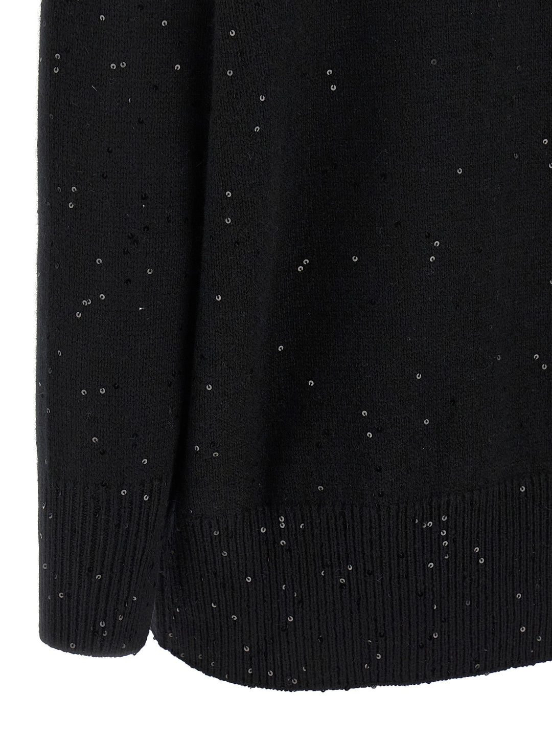 Brunello Cucinelli Sequin Sweater Sweaters and Cardigans - Black | a615b0dfffc0f390d32d8a75524a386c29ecd714