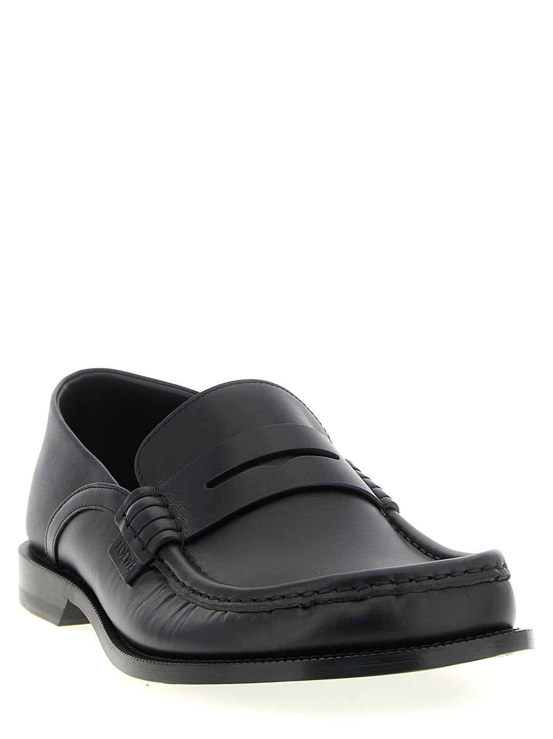 Loewe Campo Flap Back Loafers - Black | 9a69b4ea7f6de8e931e1b5737fa153a623a41fc0