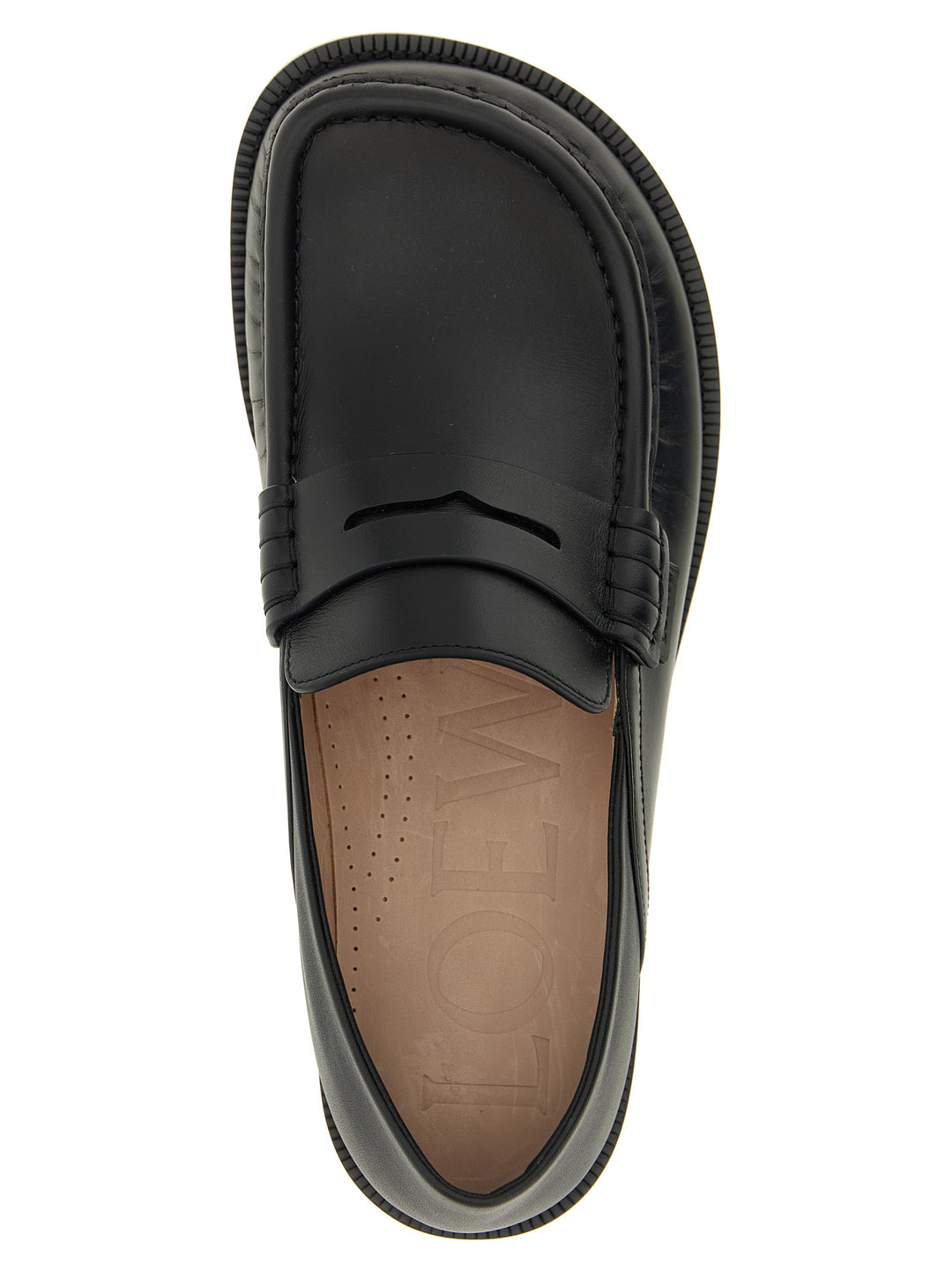 Loewe Campo Flap Back Loafers - Black | d56d6f6469e0779a0a5c5c10bfbd51cd0d8cc2f5