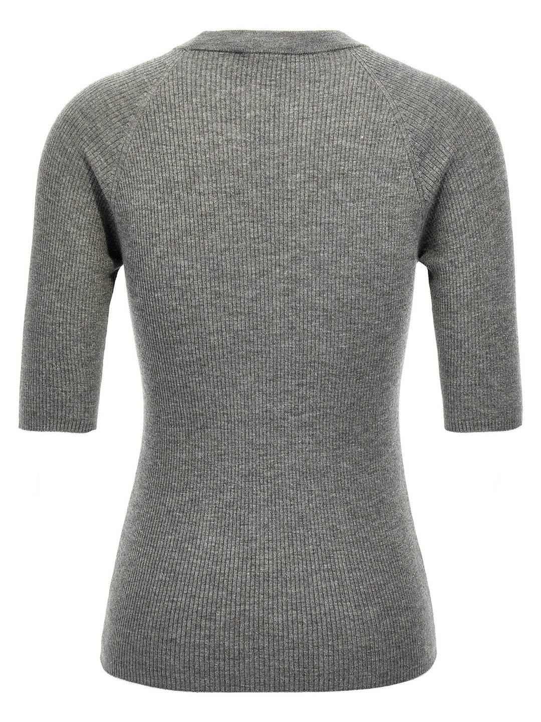 Lurex Ribbed Sweater Sweater, Cardigans Gray