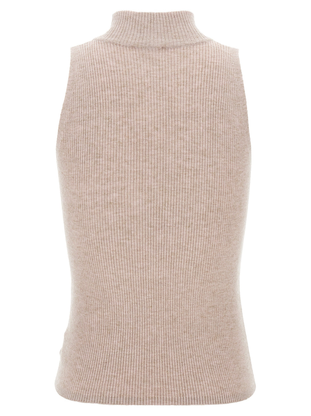 Glitter Ribbed Vest Gilet Pink