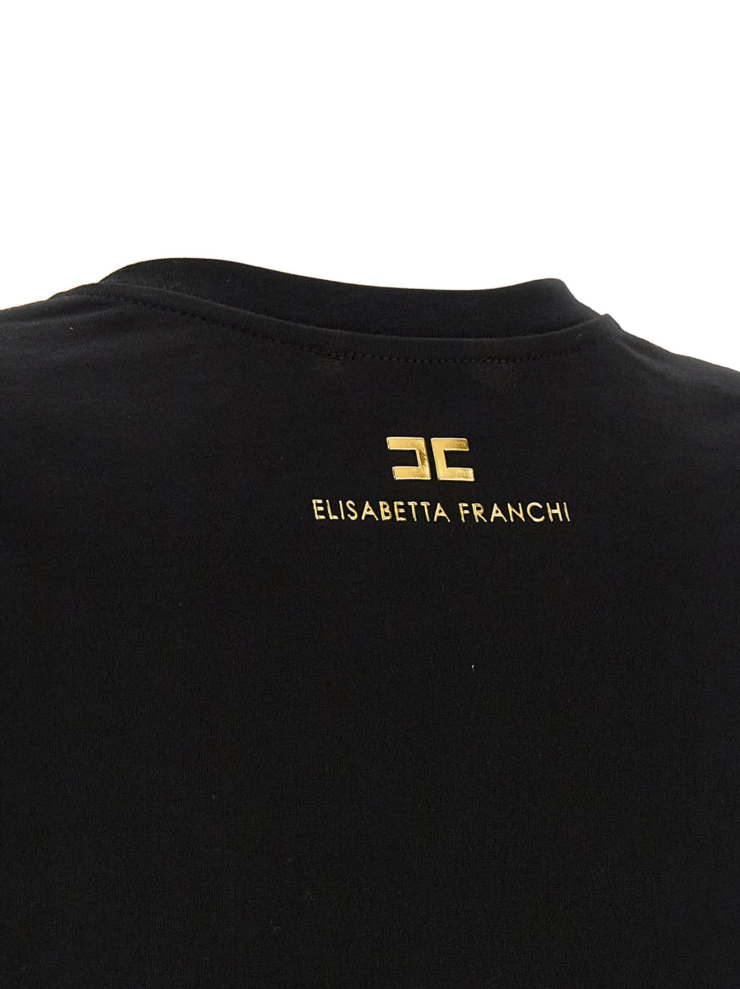Elisabetta Franchi Knot T-shirt - Black | 806e0bc9ea0563e34c15fe65c3bc32859abbb15a