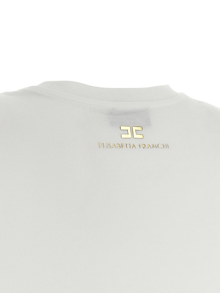 Elisabetta Franchi Knot T-shirt - White | 6f1fad199125b20b562c8fe513212c3daa8e3bba