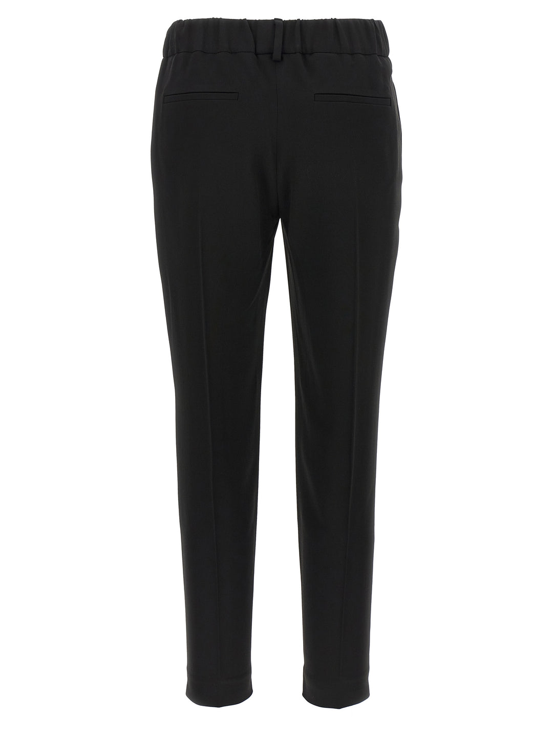 Brunello Cucinelli Silk Blend Pants - Black | 5da9cff53a20d58e8606076ad9f4b2f546e5cffb