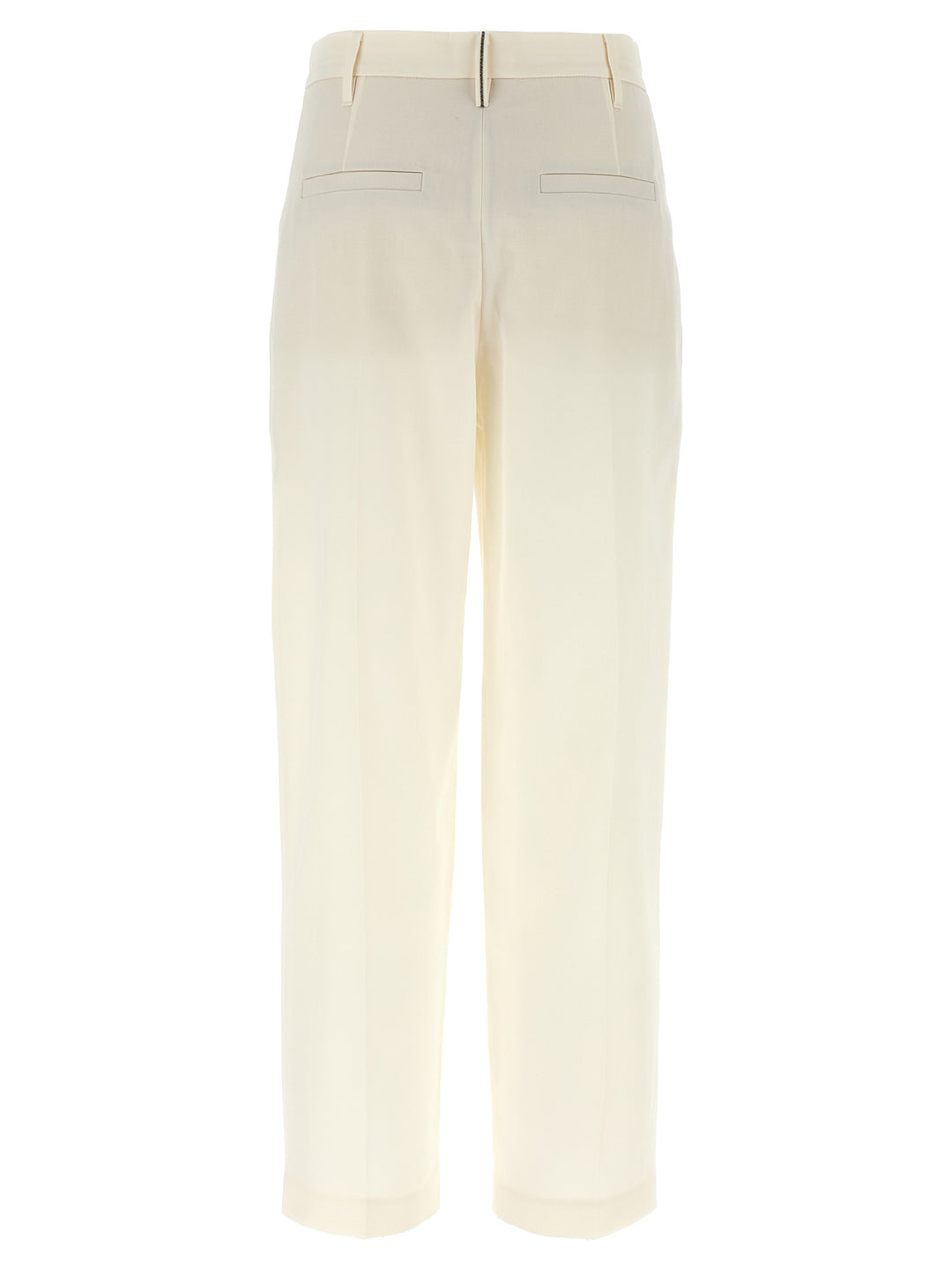 Brunello Cucinelli Pleat Pants - White | 503b901fa0ad5b5ae00c94e08b76c041e58e2385