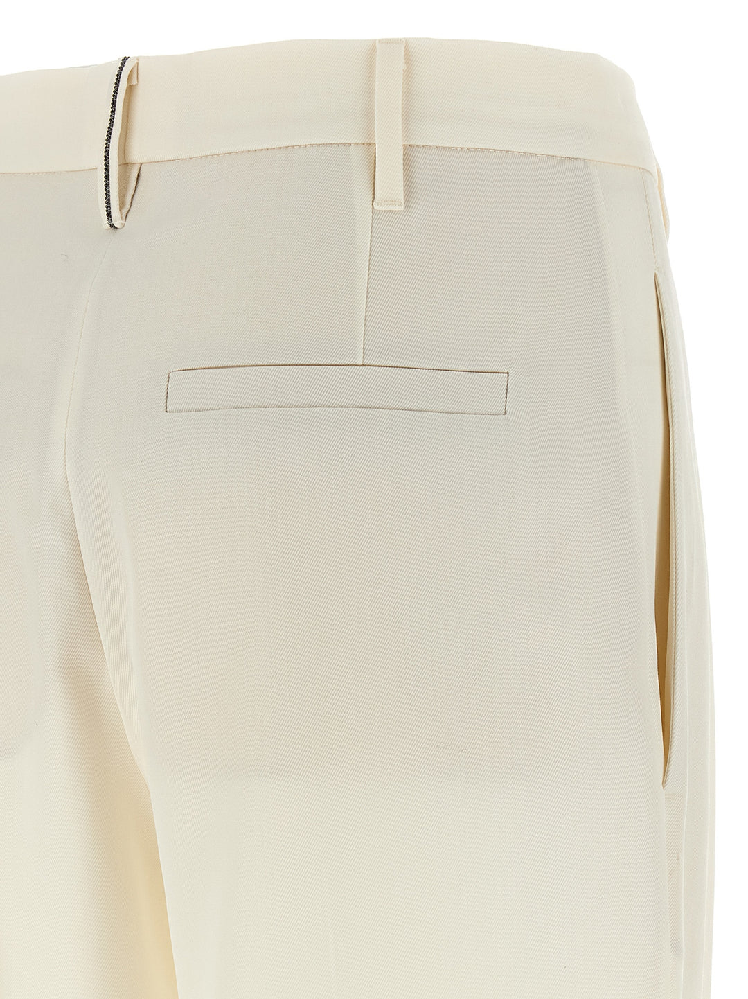 Brunello Cucinelli Pleat Pants - White | 99eace19171927ed1e0400e33be1ba51da41cbdc