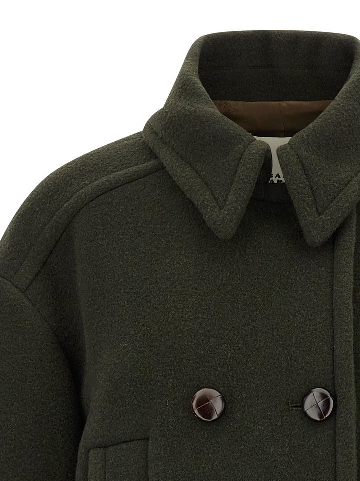 Isabel Marant Fiby Coats and Trench Coats - Green | efcf32e0045081585ea3cfe583562595a74ea109