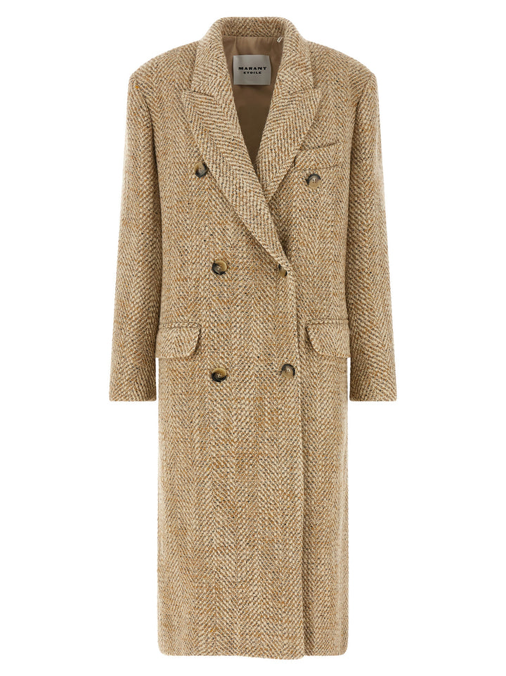Marant Etoile Pilda Coats and Trench Coats - Beige | 43b449770635aba889b10048e887916d0e438913
