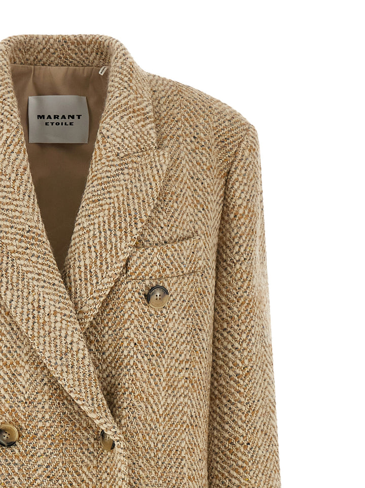 Marant Etoile Pilda Coats and Trench Coats - Beige | 632cc3c35ab98f4863801c552534c01855d73beb