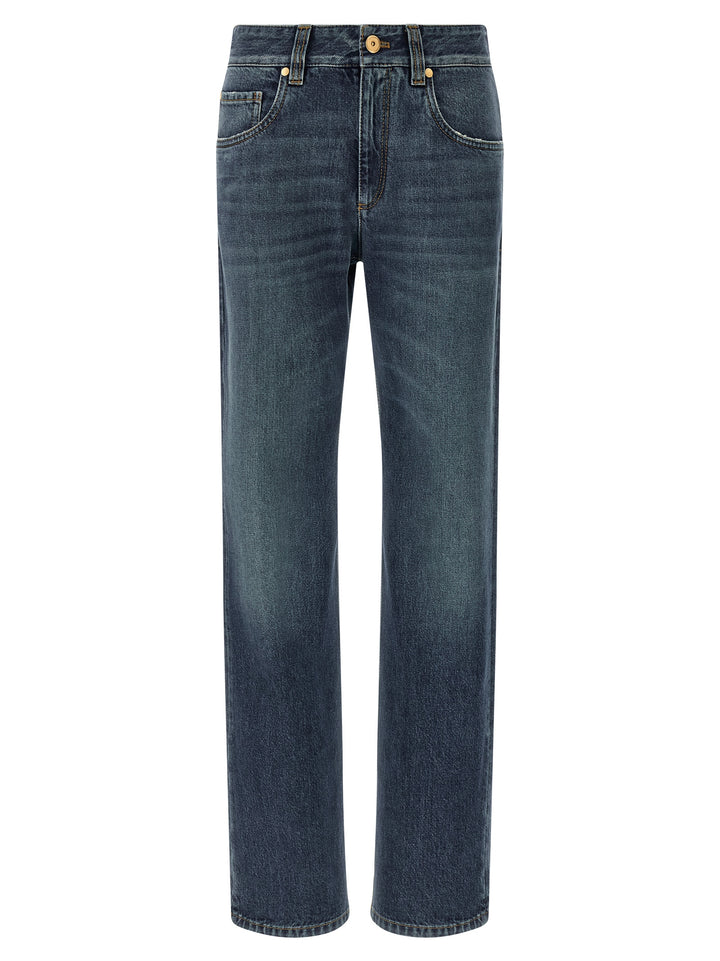 Brunello Cucinelli The Column Jeans - Blue | ae928c0faf262e09be735ba9ee1c049886af1159