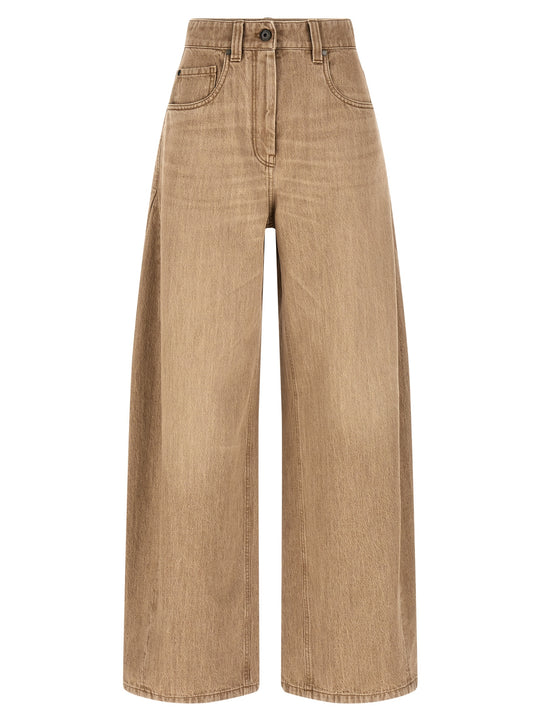 Wide Jeans Beige