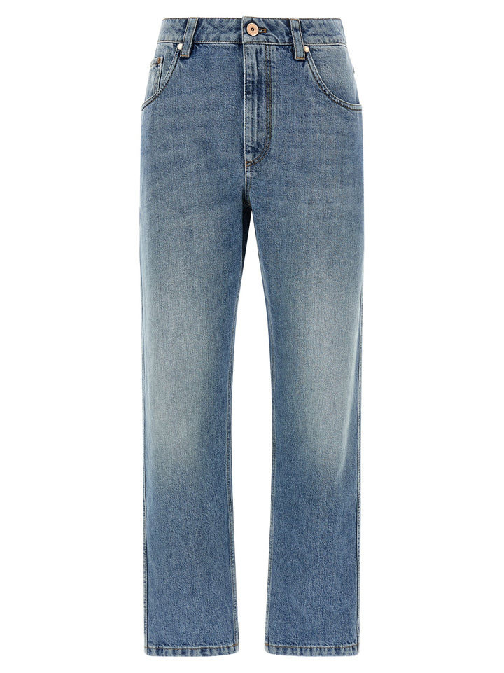 Brunello Cucinelli The Straight Leg Jeans - Blue | 30b72304f5d002f169406836dcaa40f40b1e6c4c