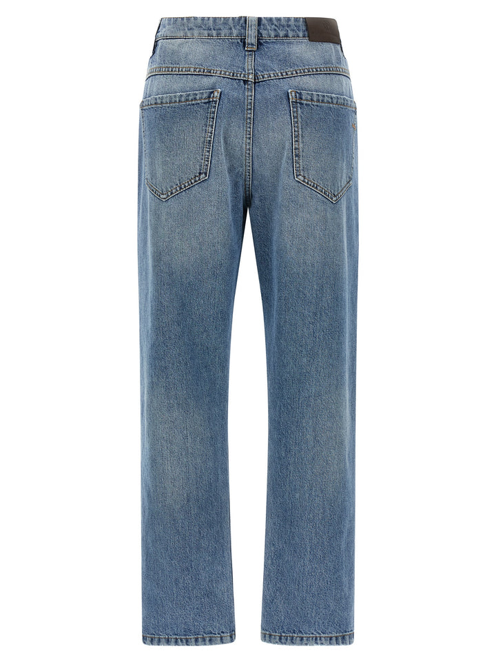 Brunello Cucinelli The Straight Leg Jeans - Blue | 704ae0957f64c0d7dc293ee4ff9c584f15ba50a9