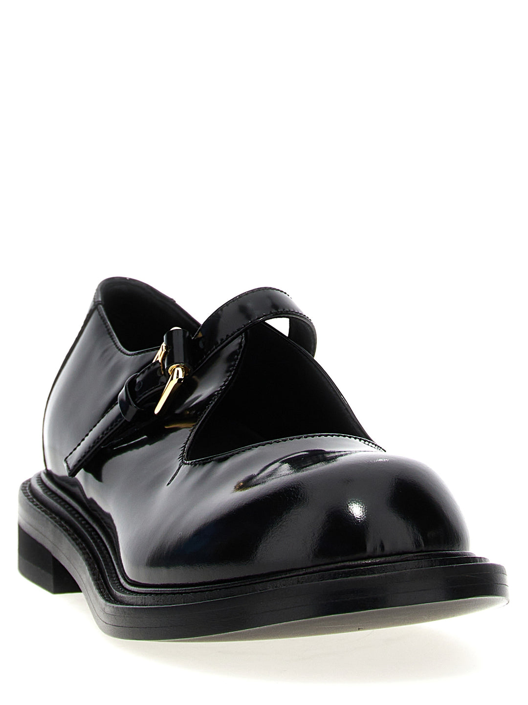 Clown Flat Shoes Black