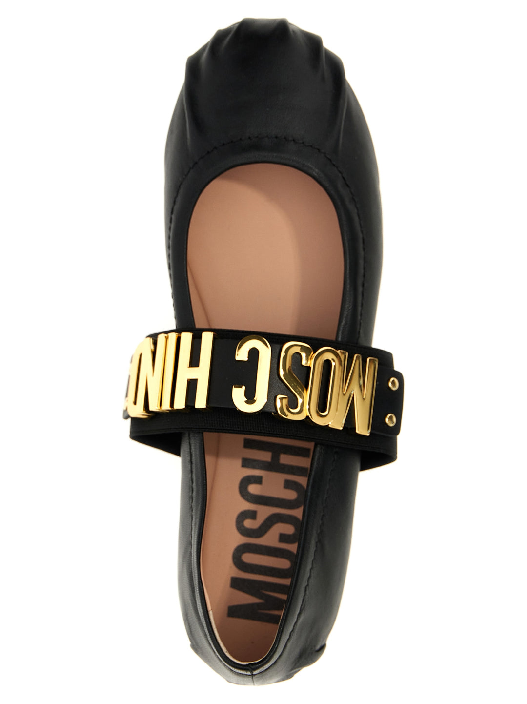 Logo Ballet Flats Flat Shoes Black