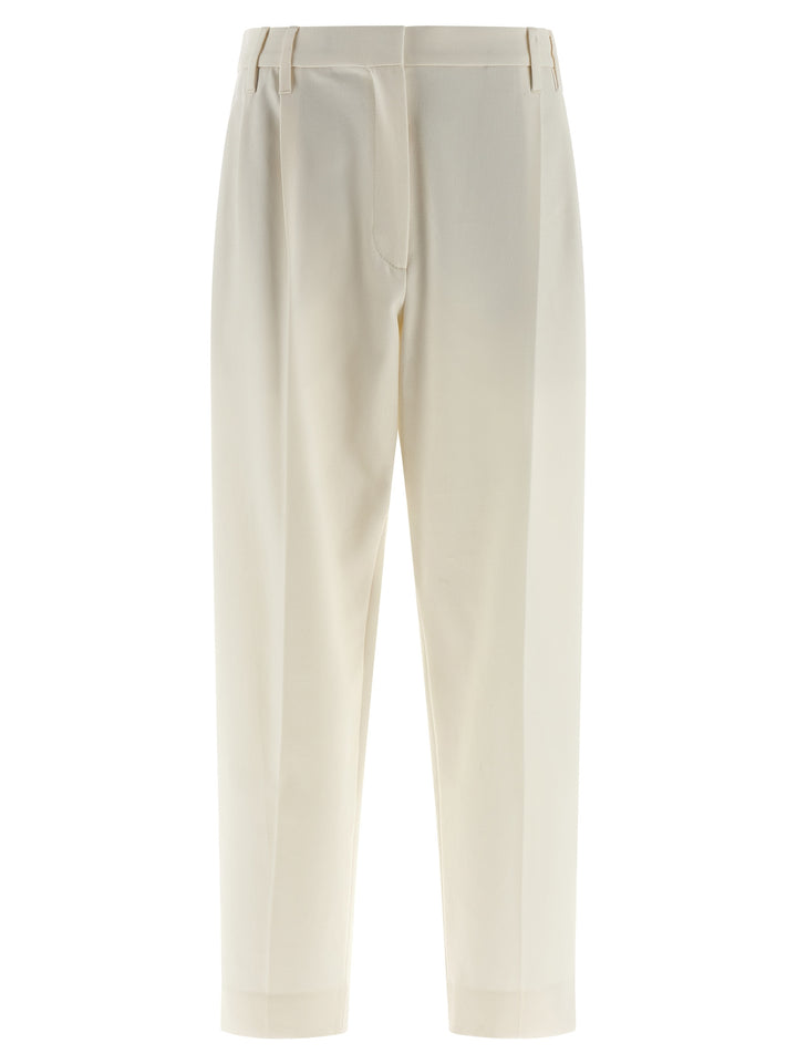 Brunello Cucinelli Slouchy Pants - White | 8a70f59b28fcdf9b0fa35b192566375aed56f99d