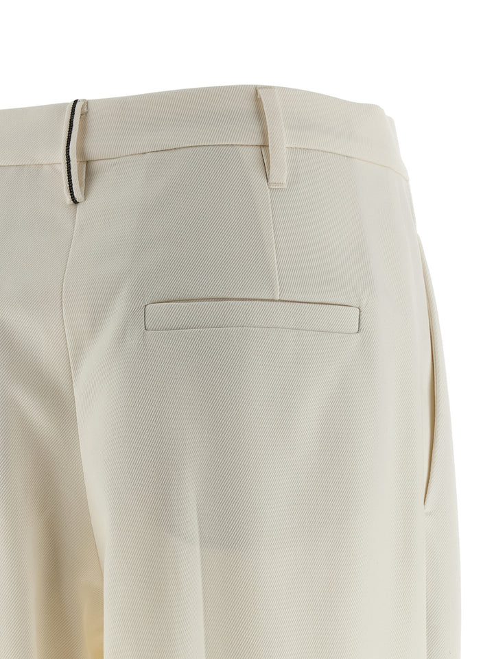 Brunello Cucinelli Slouchy Pants - White | cee0e421a6722785546ca2f7764cb2097a7b9582