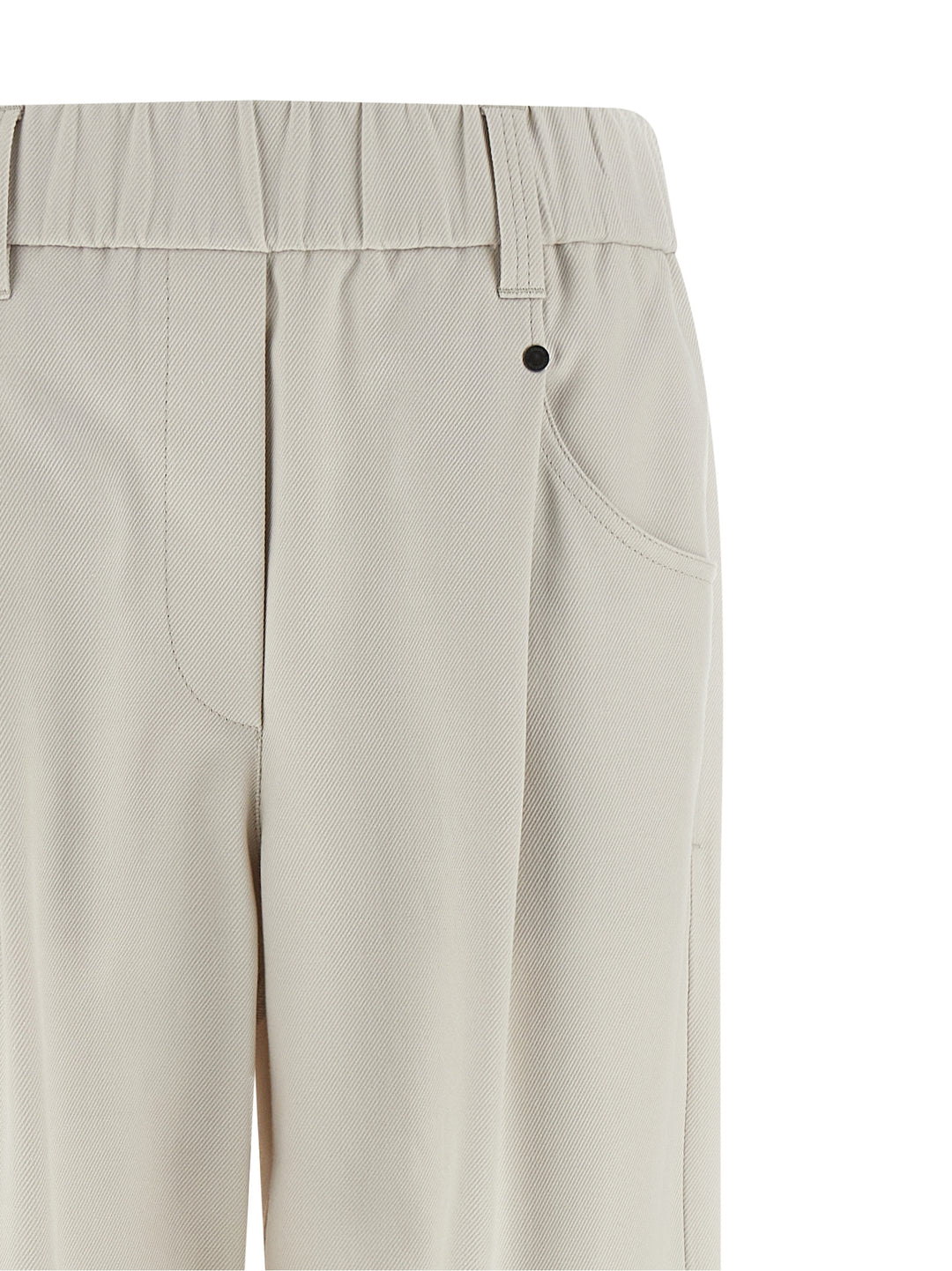 Brunello Cucinelli Shiny Bartack Pants - Beige | 8cf090df79981208092307cb6b7b1580f3ab3633