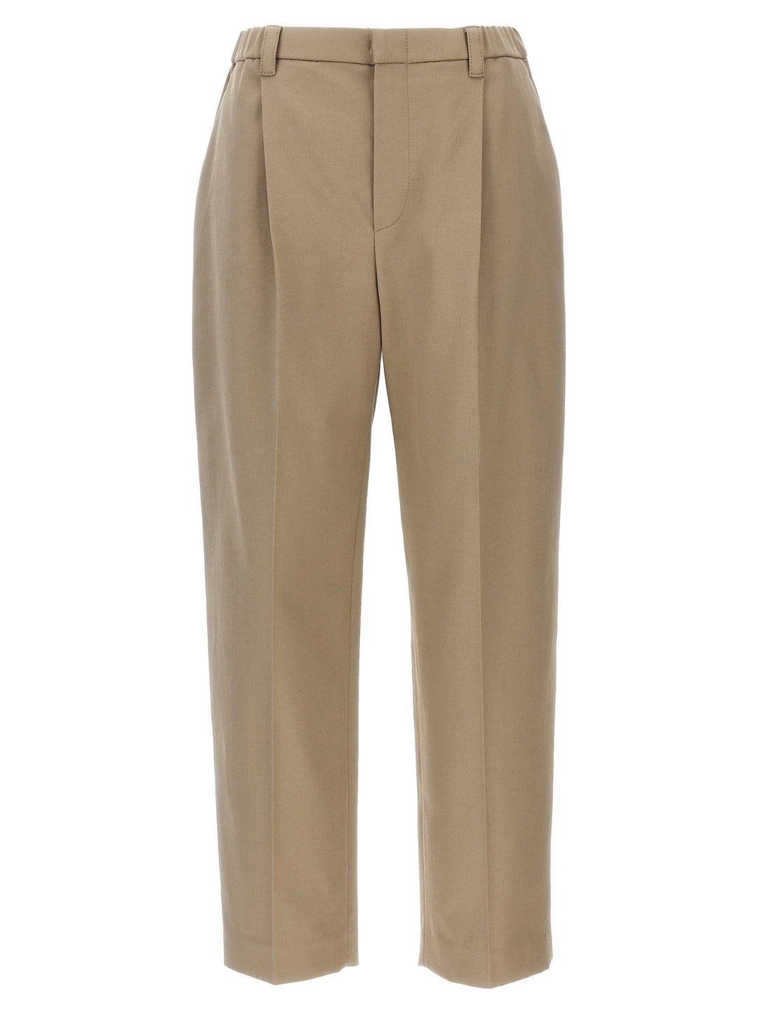 Front Pleat Pants Beige