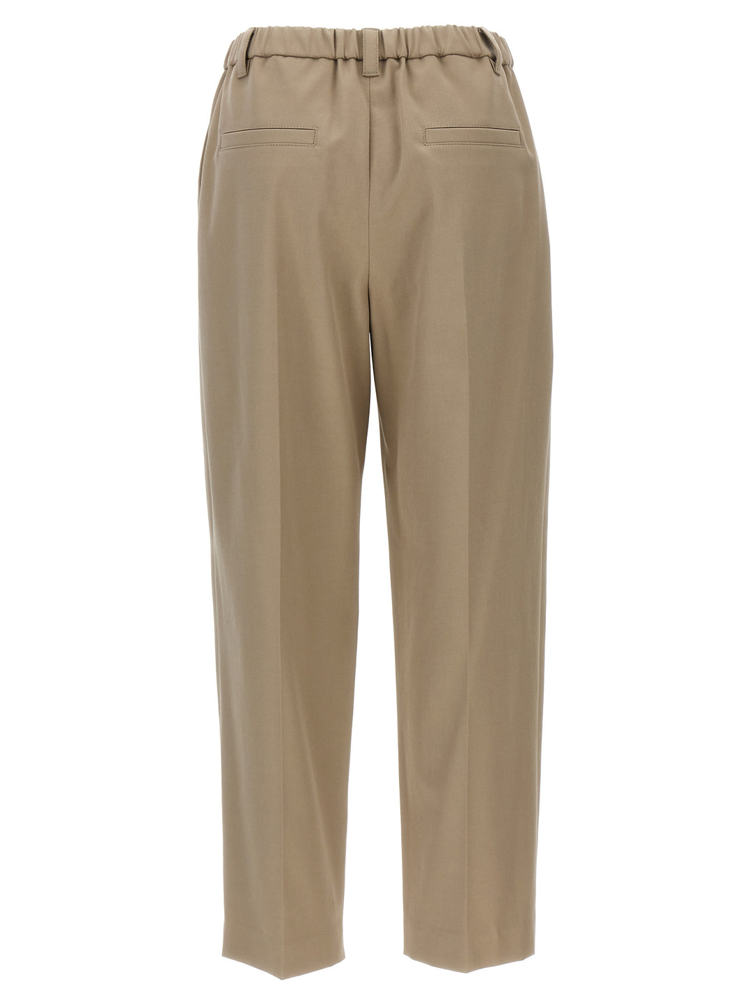 Front Pleat Pants Beige