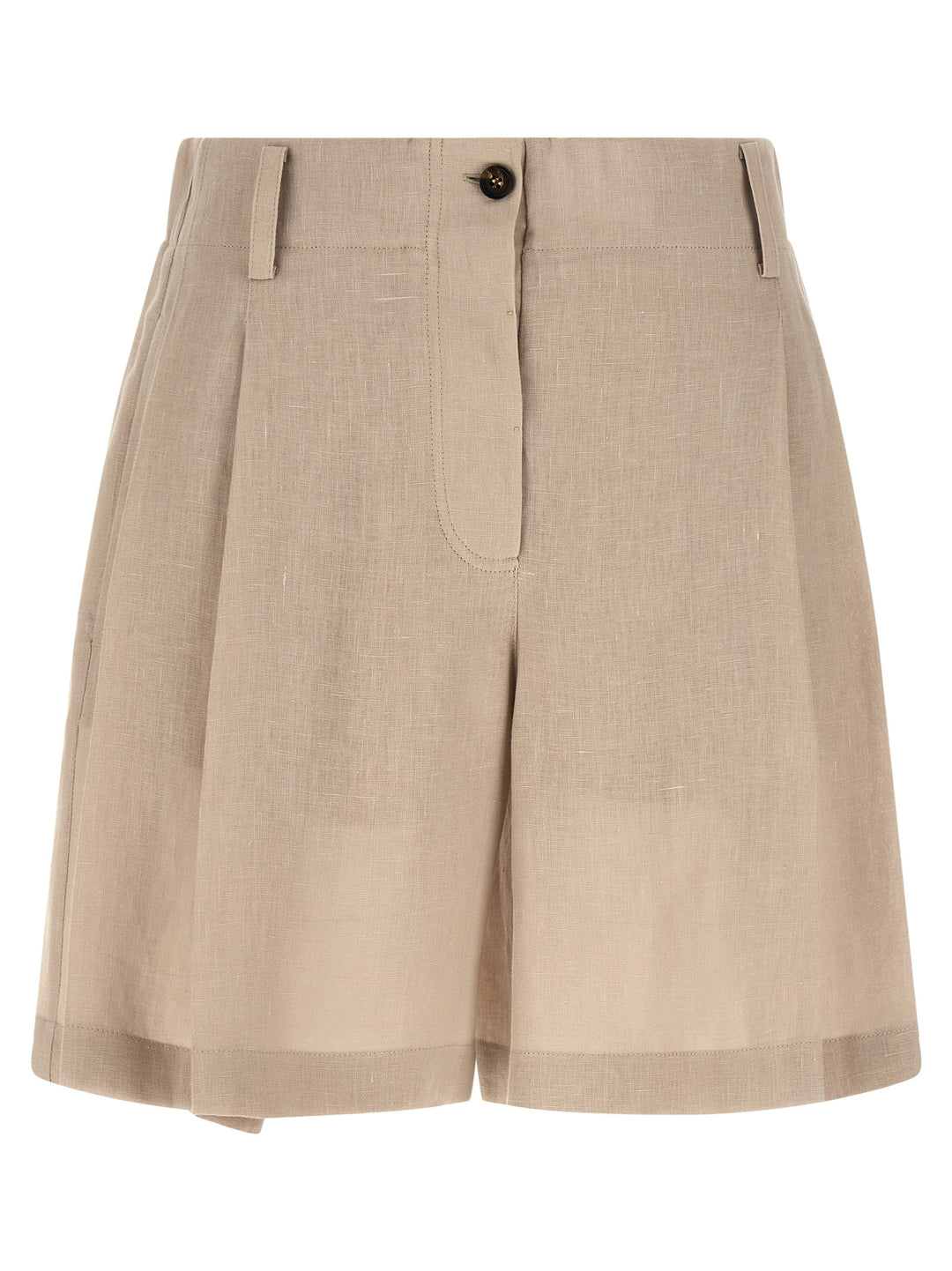 Brunello Cucinelli Linen Shorts Bermuda and Short - Beige | 9911f4ca501f051078202722e7c78568f177236a