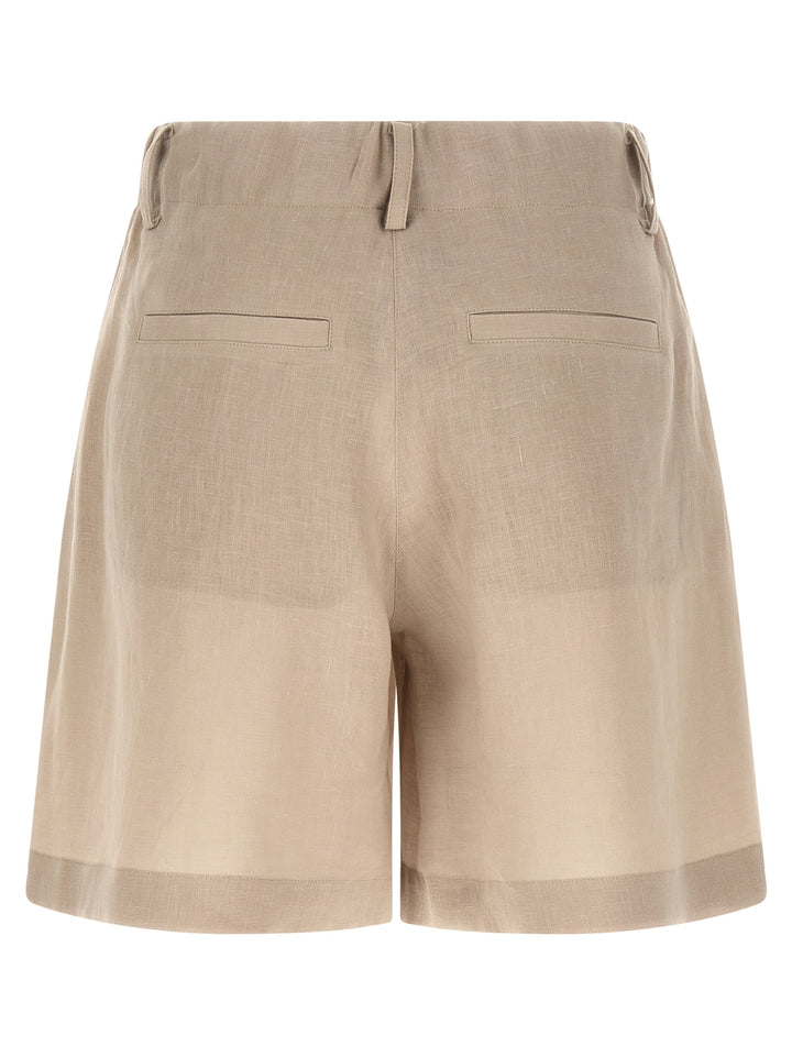 Brunello Cucinelli Linen Shorts Bermuda and Short - Beige | f6f0ac6fa9470e050c323b8efe44088f2751569e