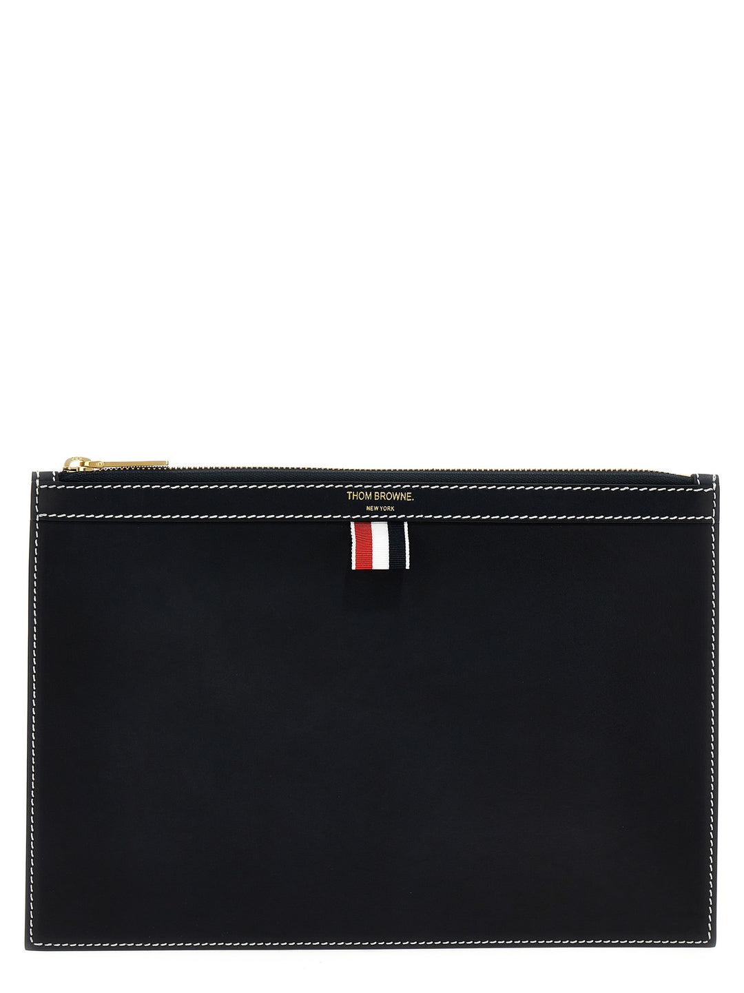 Thom Browne Small Document Pouch Clutch - Blue | 444002fe995467b151b39d385c0ba5ad94ff47bf