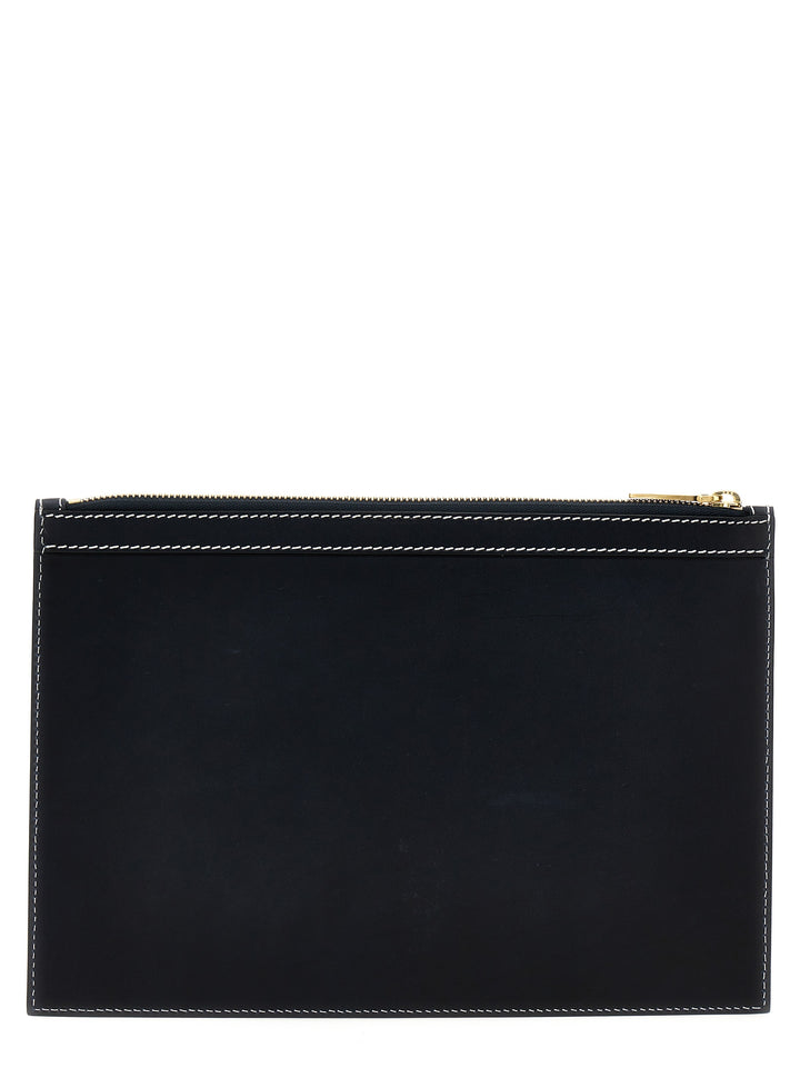 Thom Browne Small Document Pouch Clutch - Blue | 2a9076d1aa2ea79a4a85c8b96c70a440fc1d6884
