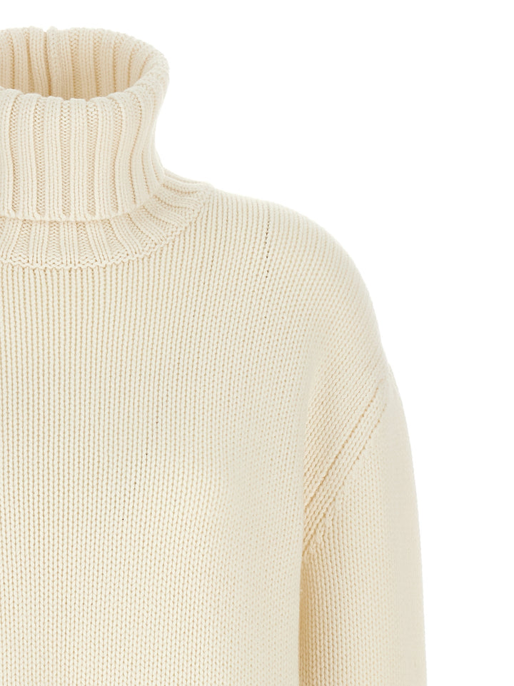 High Neck Sweater Sweater, Cardigans White