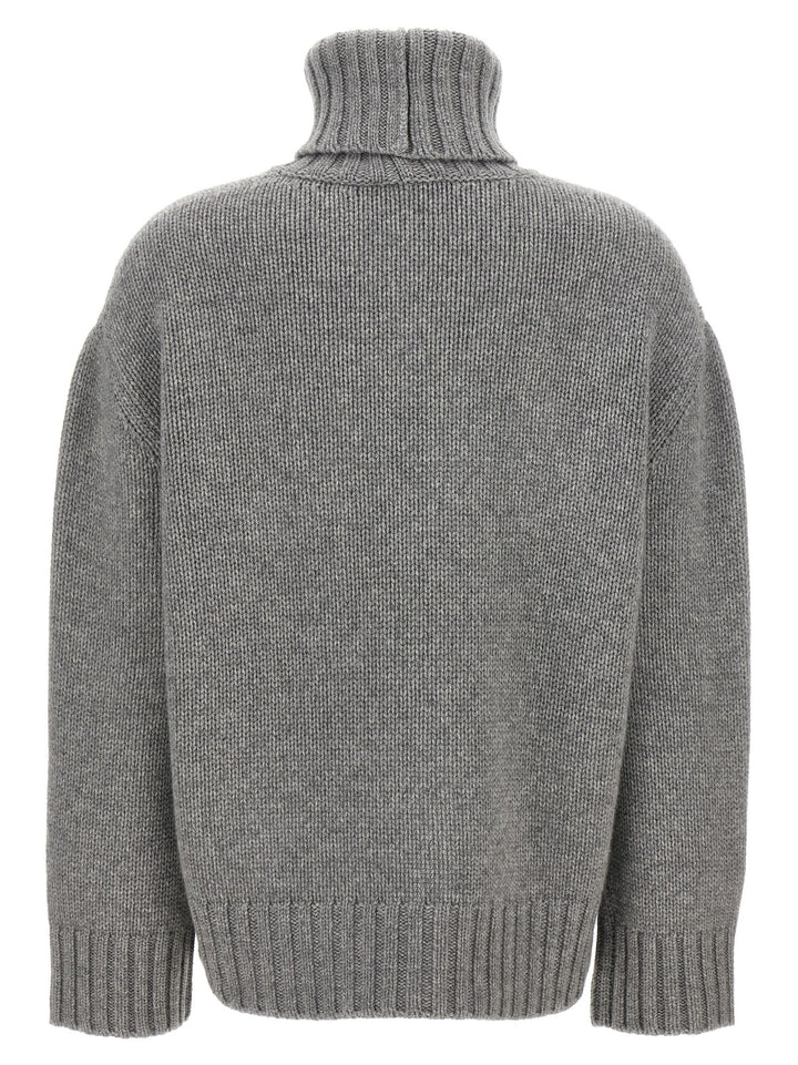 High Neck Sweater Sweater, Cardigans Gray