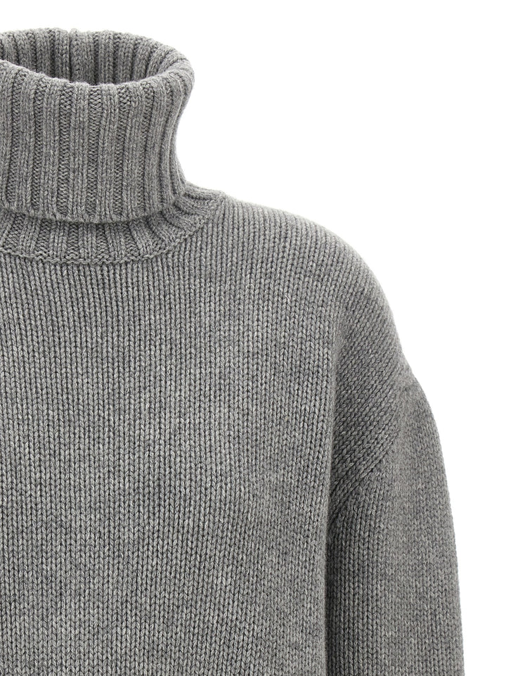 High Neck Sweater Sweater, Cardigans Gray