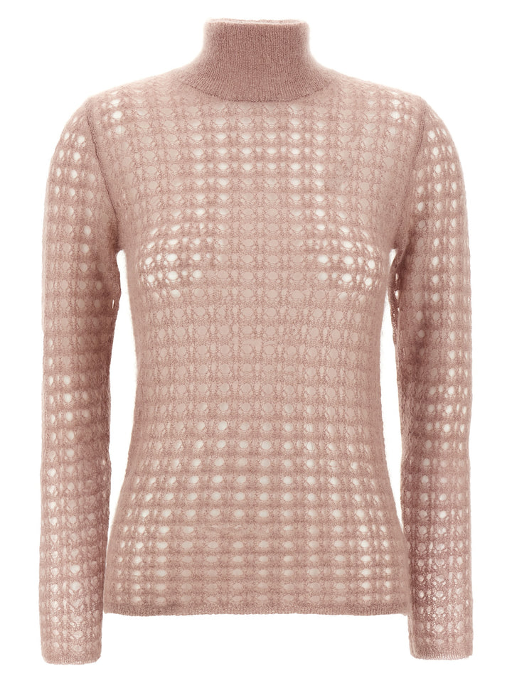 Fabiana Filippi Crochet Sweater Sweaters and Cardigans - Pink | 95916be20cf80a13eb4e1c238b74925f5d757ad6