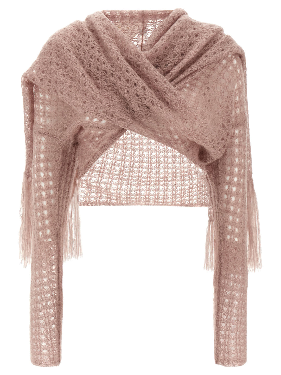 Fabiana Filippi Scarf Cardigan Sweaters and Cardigans - Pink | 457f811fd98e5a115eacd860cbf8e6f03f1cf492