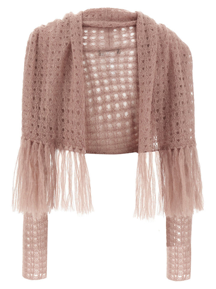 Fabiana Filippi Scarf Cardigan Sweaters and Cardigans - Pink | 8ab1dffb2181711279791733010e6a063bbe66c8