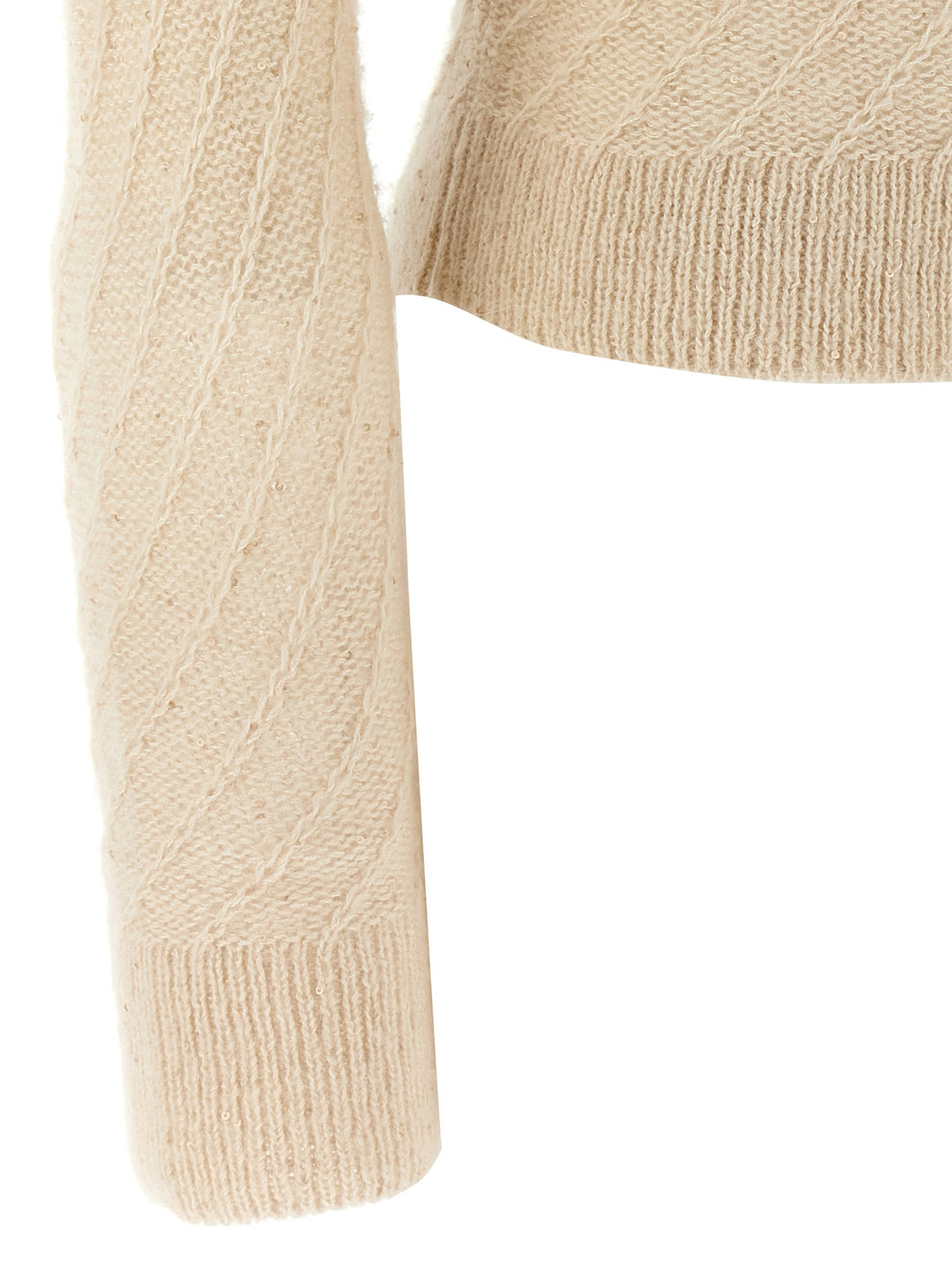 Fabiana Filippi Sequin Crochet Cardigan Sweaters and Cardigans - Beige | be41581ee476969ef576247f97f22ee0965d5b51