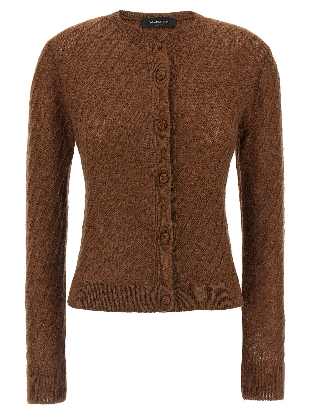 Fabiana Filippi Sequin Crochet Cardigan Sweaters and Cardigans - Brown | 541cd8c7ee91329caf7eb3a892602d2c3a1bea78