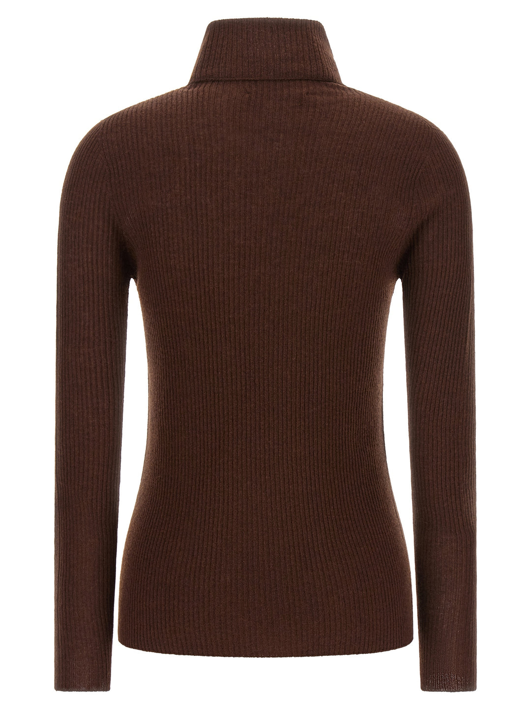 Fabiana Filippi Ribbed Turtleneck Sweater Sweaters and Cardigans - Brown | 70239dade24c94e6153d942d12babfb4c6789eda