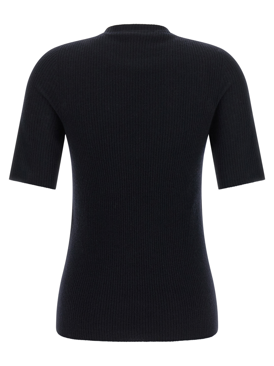 Fabiana Filippi Ribbed Knit T-shirt - Blue | 4e6a14fce6e59727cef6e779b216289910f26bcd