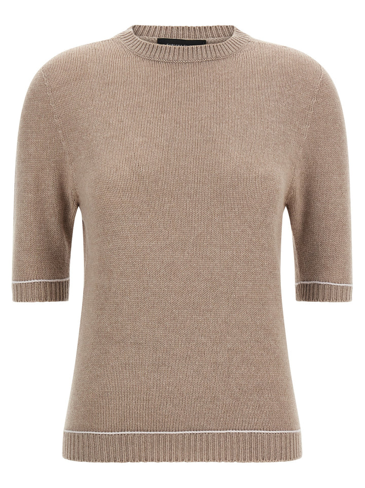 Fabiana Filippi Platinum Sweaters and Cardigans - Beige | 1d880d474b392f296ec398440cdc06e38eefd9a4