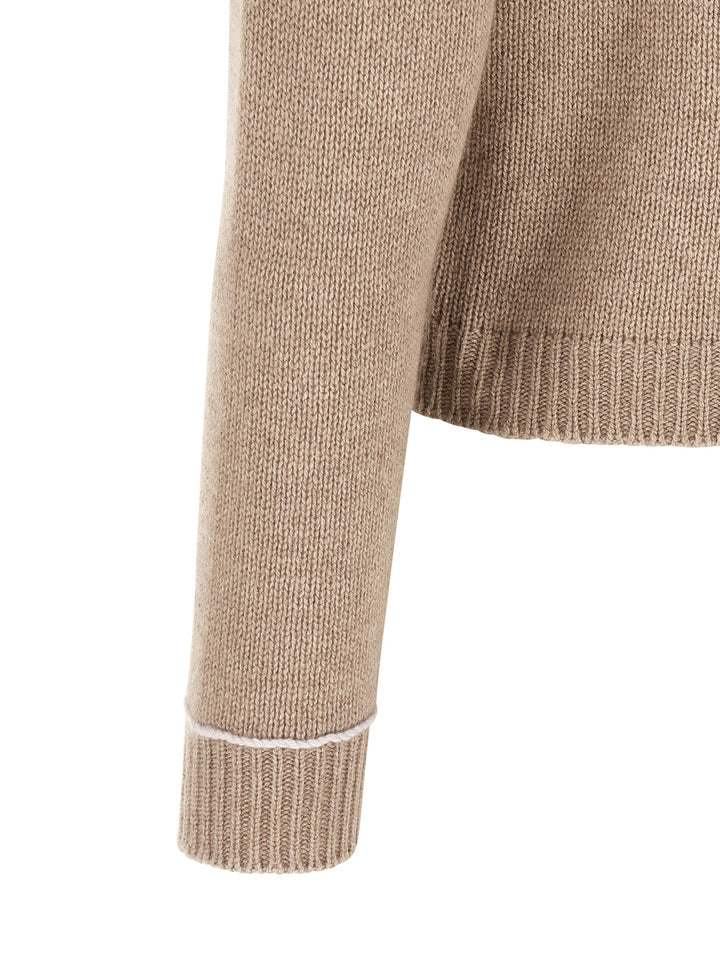 Fabiana Filippi Covered Buttons Cardigan Sweaters and Cardigans - Beige | a3373f784c7b6114f857d387bf85fcb8cffd8bf4