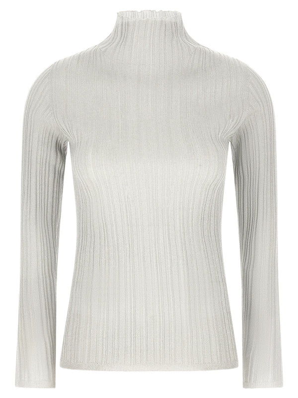 Lamé Thread Sweater Sweaters And Cardigans Gray