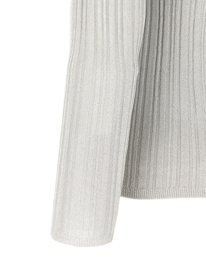 Fabiana Filippi Lamé Thread Sweater Sweaters and Cardigans - Gray | f2d586937d98ed73a583776a43ec64f263f9c951