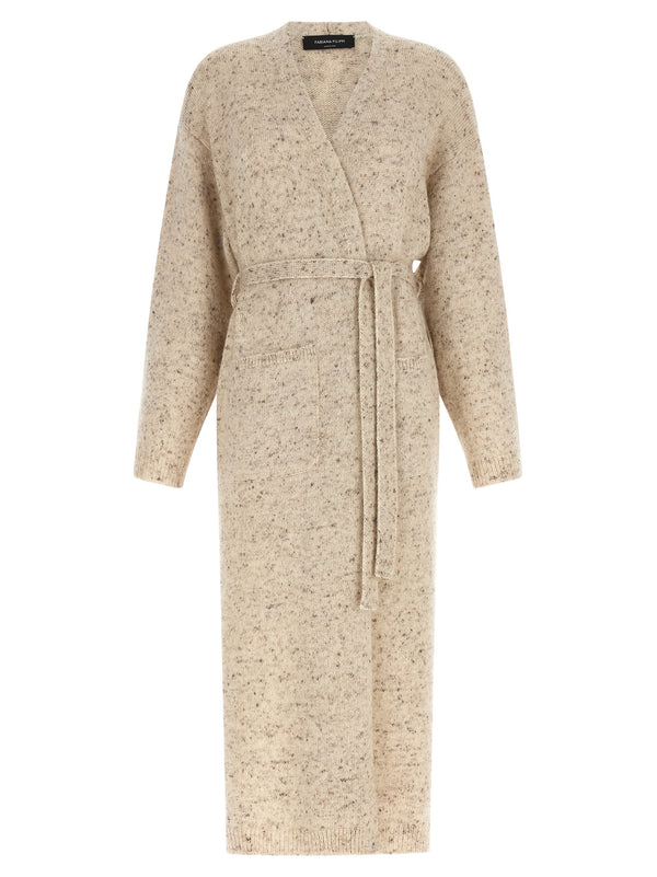 Buttoned Yarn Cardigan Sweaters And Cardigans Beige