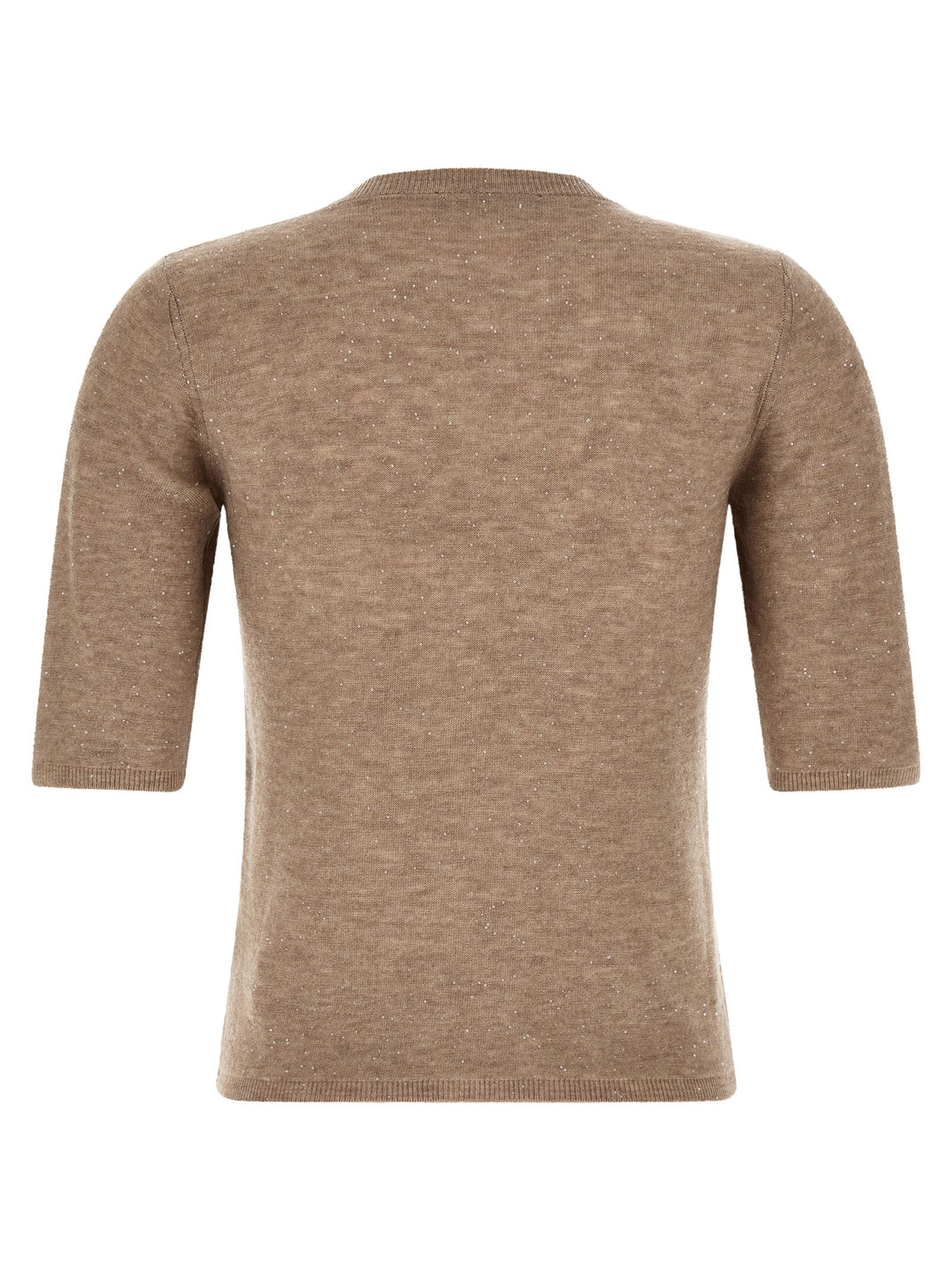 Fabiana Filippi Micro Sequin T-shirt - Beige | b200d782827c0873eec486d266a2398235594e2c